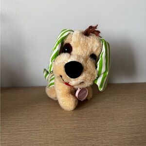 Plush “Pupcake” Beige Dog with Green Striped Ears - Strawberry Shortcake